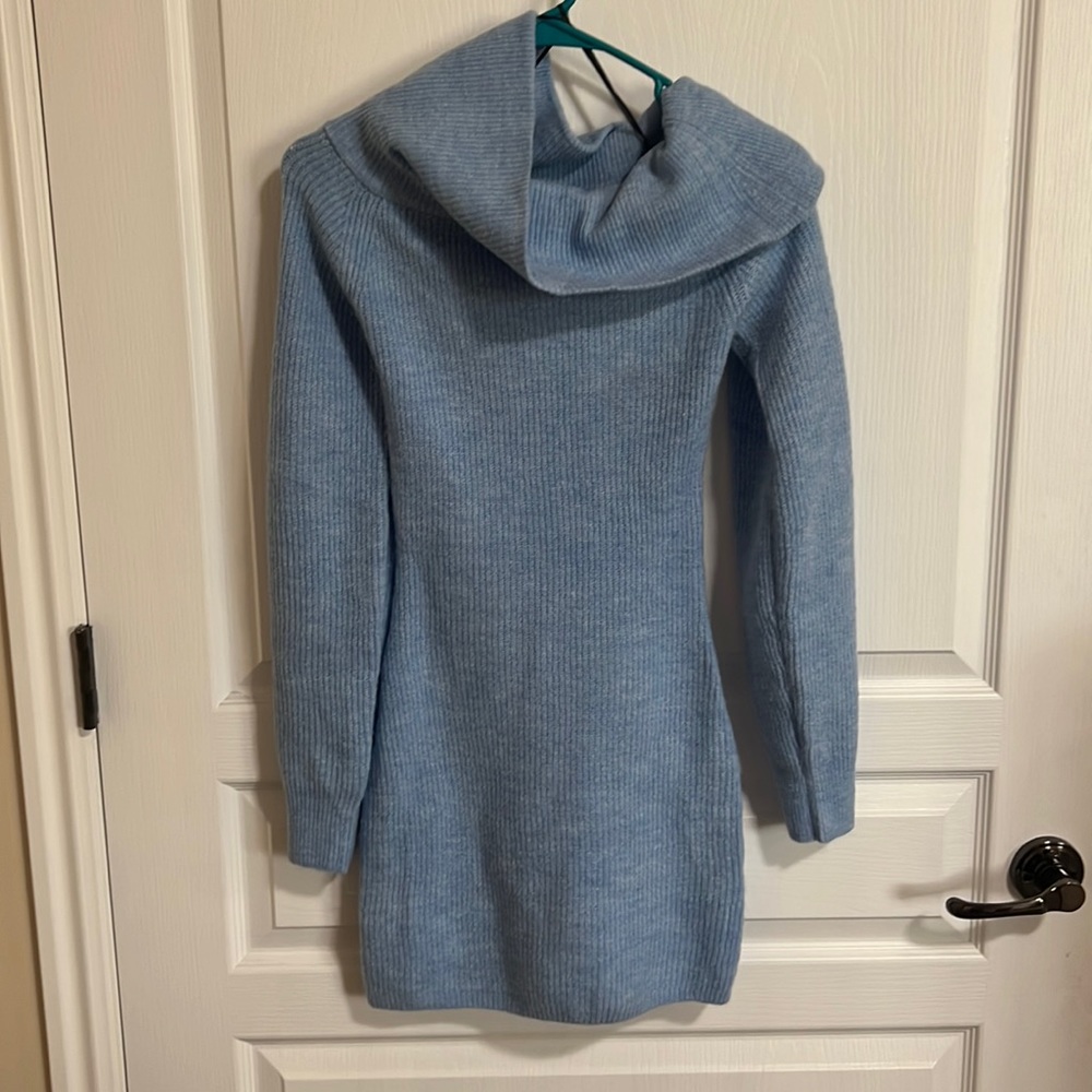 H&M Blue Sweater Dress! Never worn!